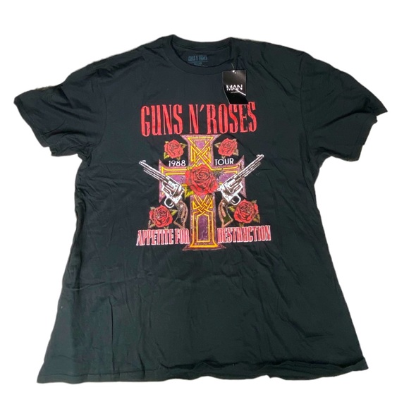 Shirts | Guns N Roses Black Oversized Mens Large Shirtunworn | Poshmark